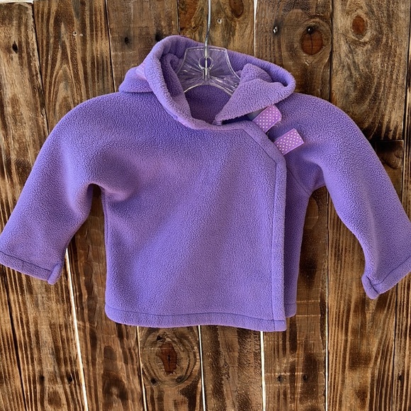 widgeon Jackets & Coats Widgeon Purple Fleece Hooded Wrap Jacket